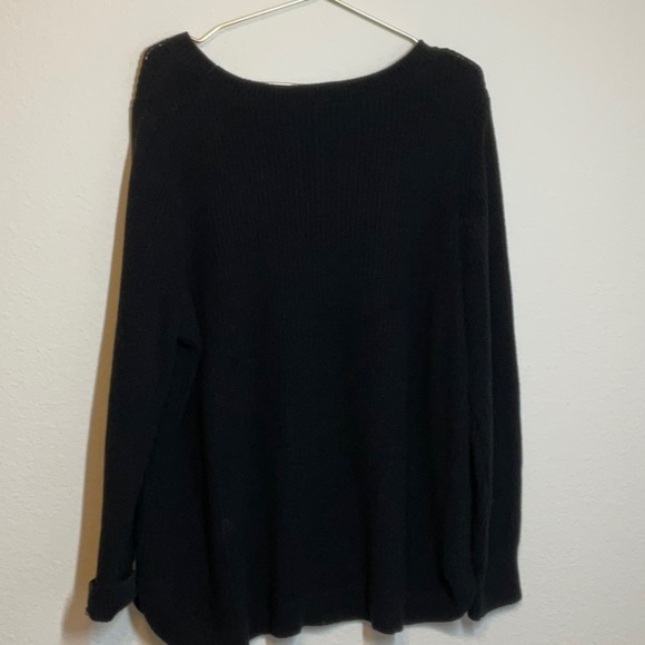 Lane Bryant Pullover Sweater 14/16 Black - Picture 3 of 12